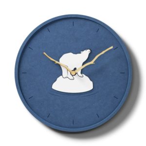mooqs ホッキョクグマの掛時計